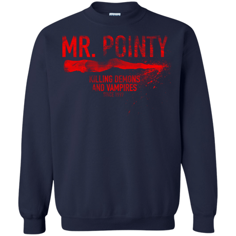 Sweatshirts Navy / Small Mr Pointy Crewneck Sweatshirt