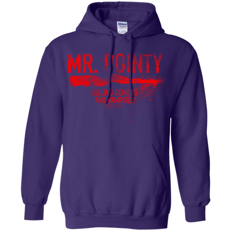 Sweatshirts Purple / Small Mr Pointy Pullover Hoodie