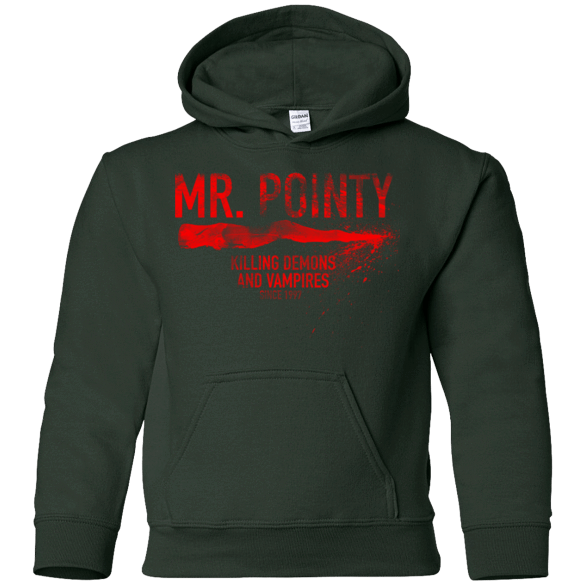 Sweatshirts Forest Green / YS Mr Pointy Youth Hoodie