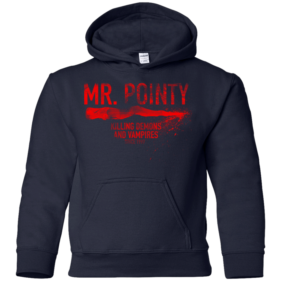 Sweatshirts Navy / YS Mr Pointy Youth Hoodie