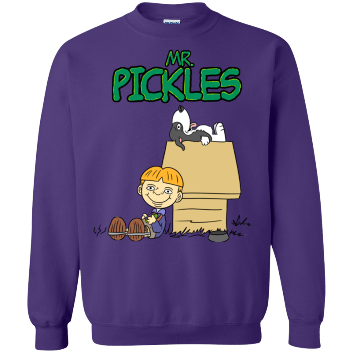 Sweatshirts Purple / S Mr Snopkles Crewneck Sweatshirt