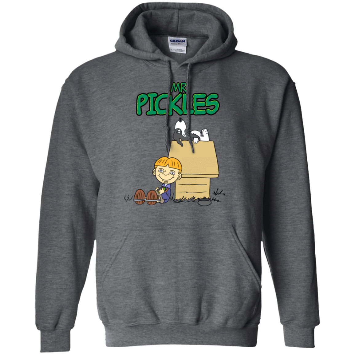 Sweatshirts Dark Heather / S Mr Snopkles Pullover Hoodie