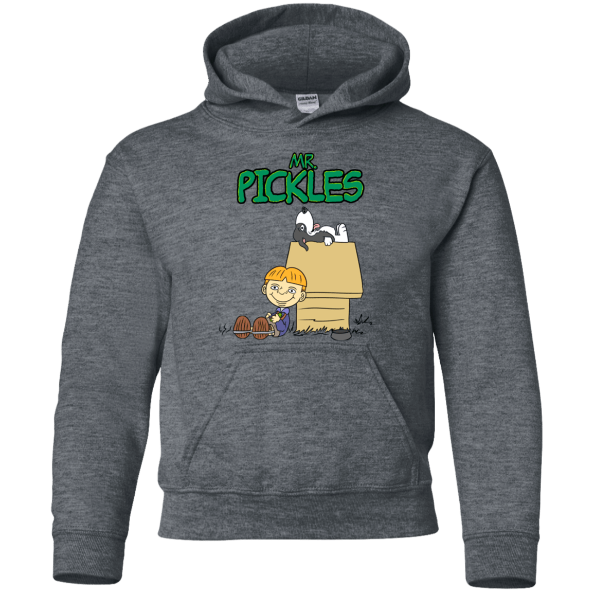 Sweatshirts Dark Heather / YS Mr Snopkles Youth Hoodie