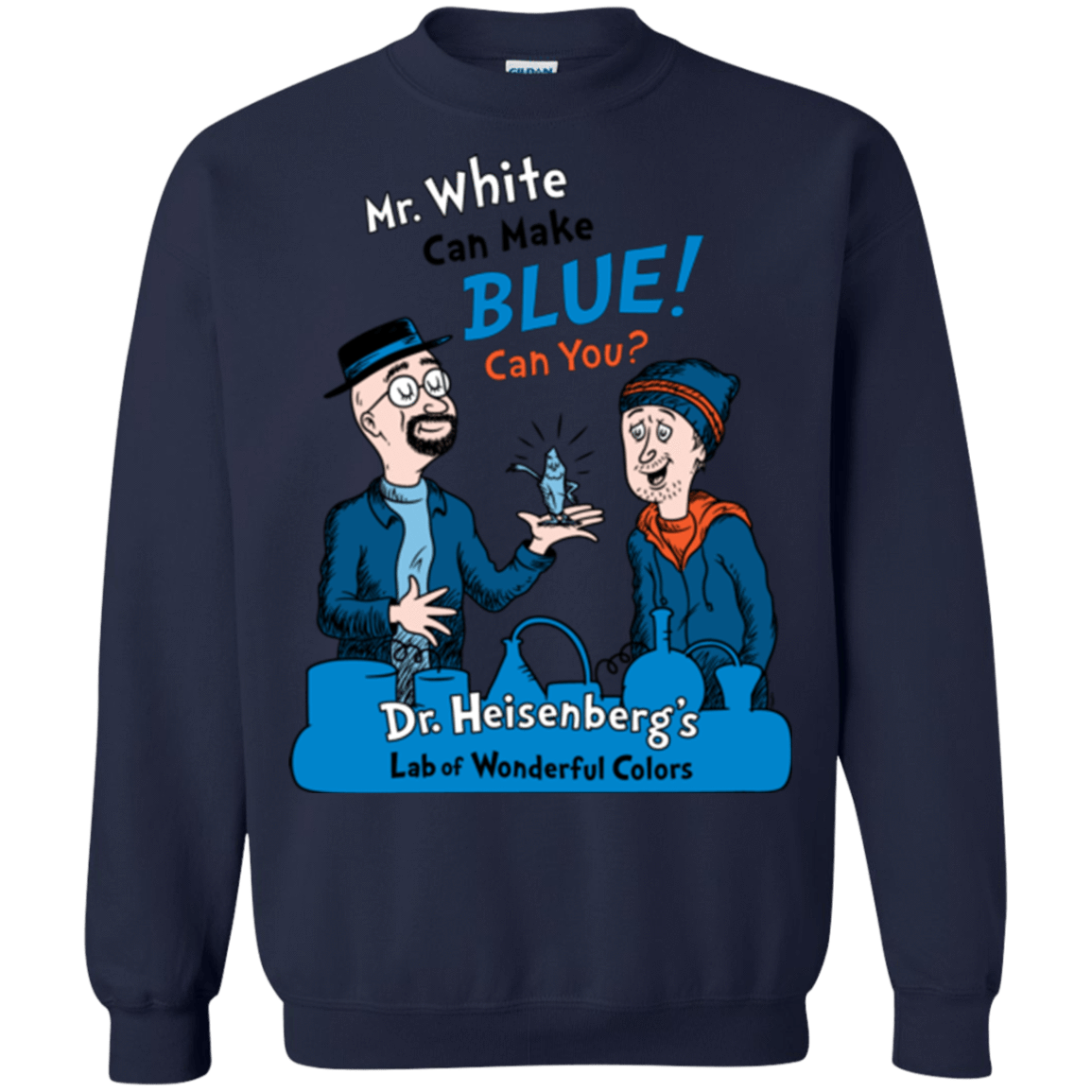 Sweatshirts Navy / Small Mr White Crewneck Sweatshirt