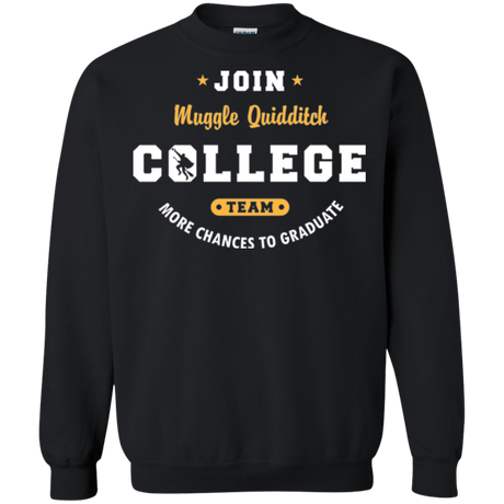 Sweatshirts Black / Small Muggle Quidditch Crewneck Sweatshirt