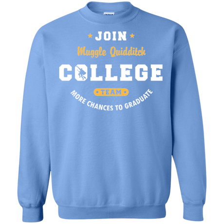 Sweatshirts Carolina Blue / Small Muggle Quidditch Crewneck Sweatshirt