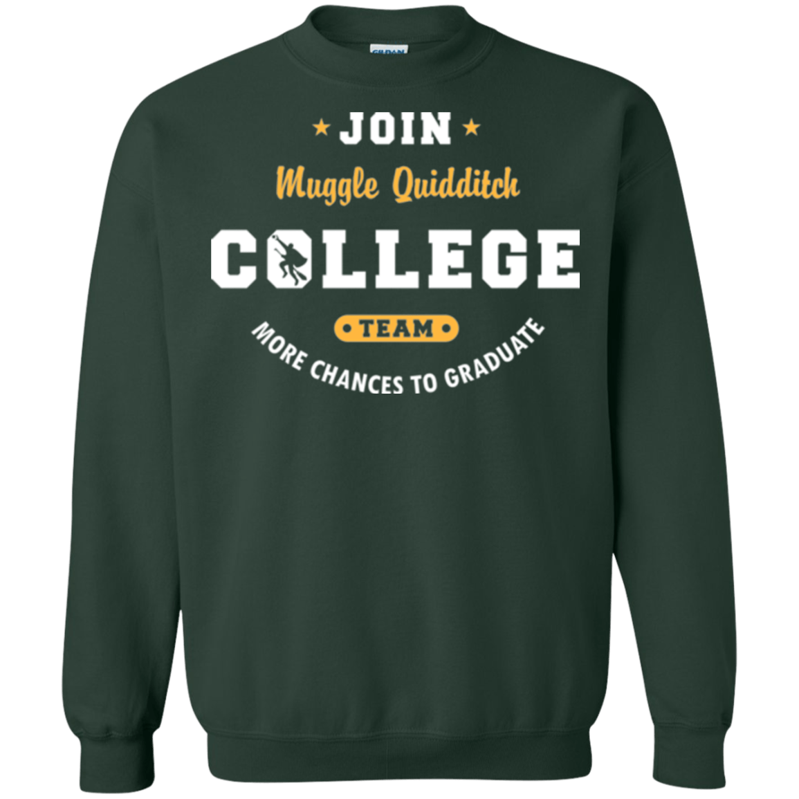 Sweatshirts Forest Green / Small Muggle Quidditch Crewneck Sweatshirt