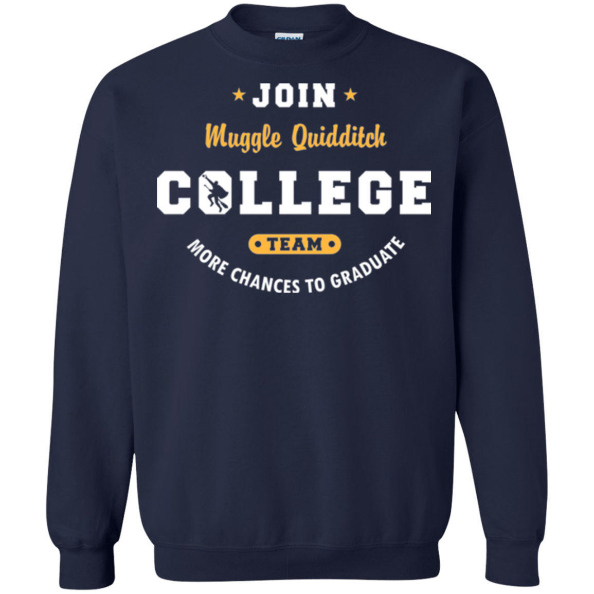 Sweatshirts Navy / Small Muggle Quidditch Crewneck Sweatshirt