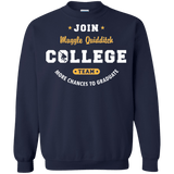 Sweatshirts Navy / Small Muggle Quidditch Crewneck Sweatshirt