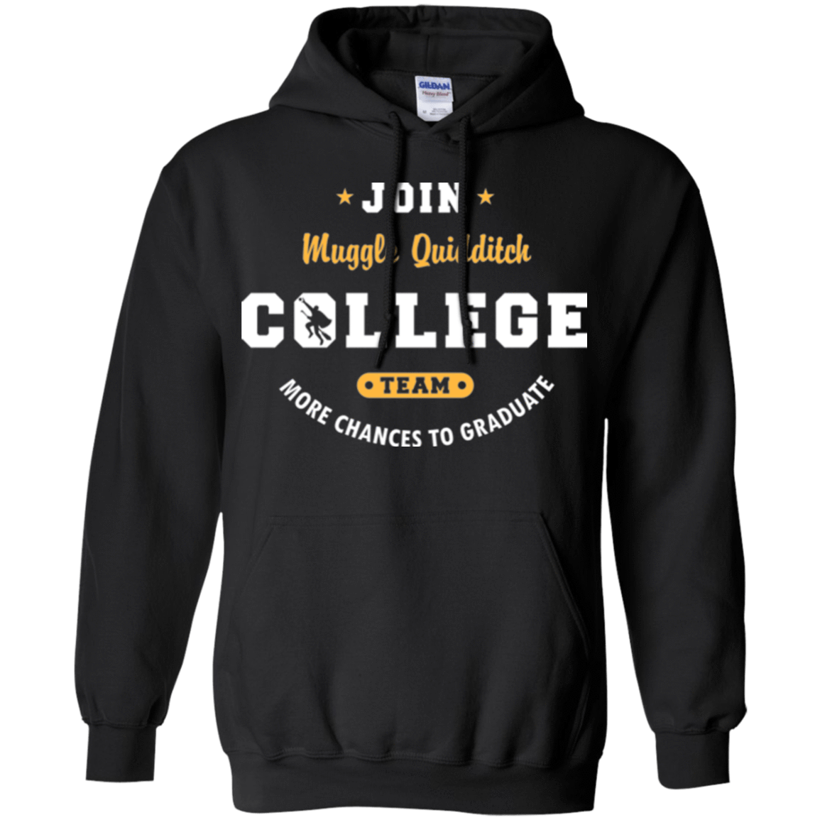 Sweatshirts Black / Small Muggle Quidditch Pullover Hoodie