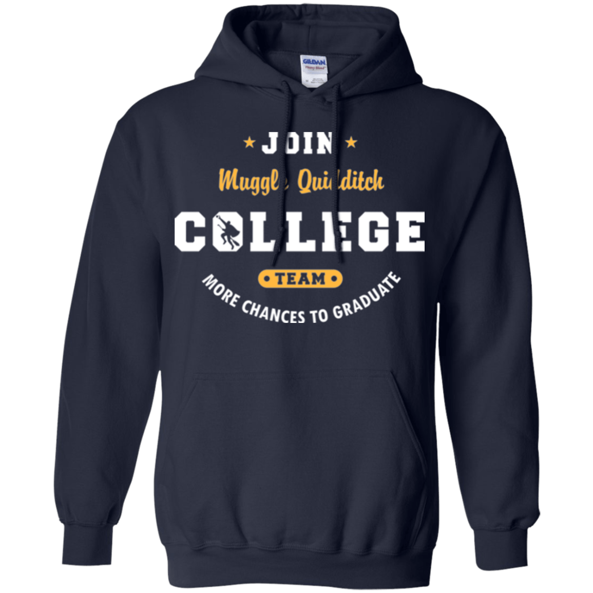 Sweatshirts Navy / Small Muggle Quidditch Pullover Hoodie