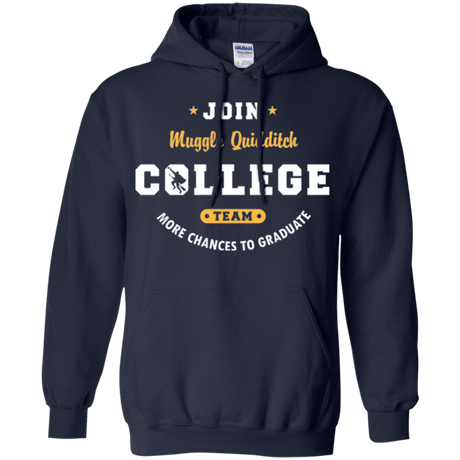 Sweatshirts Navy / Small Muggle Quidditch Pullover Hoodie