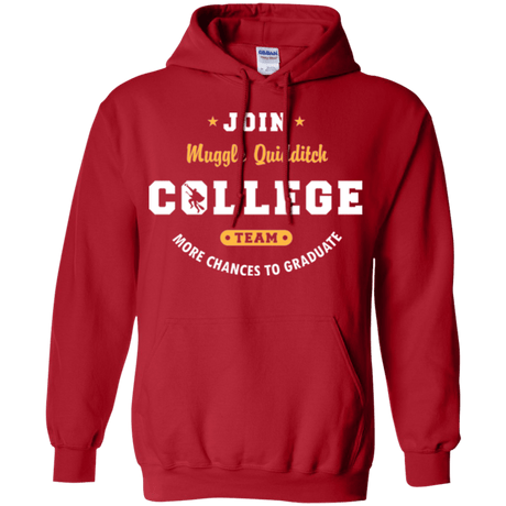 Sweatshirts Red / Small Muggle Quidditch Pullover Hoodie