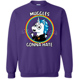 Sweatshirts Purple / Small Muggles Gonna Hate Crewneck Sweatshirt
