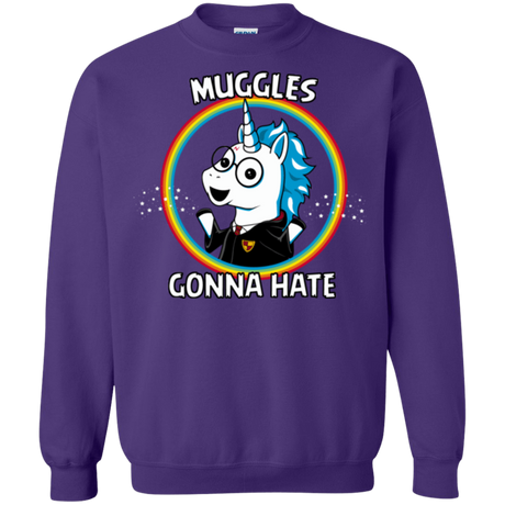 Sweatshirts Purple / Small Muggles Gonna Hate Crewneck Sweatshirt
