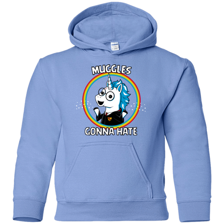 Sweatshirts Carolina Blue / YS Muggles Gonna Hate Youth Hoodie