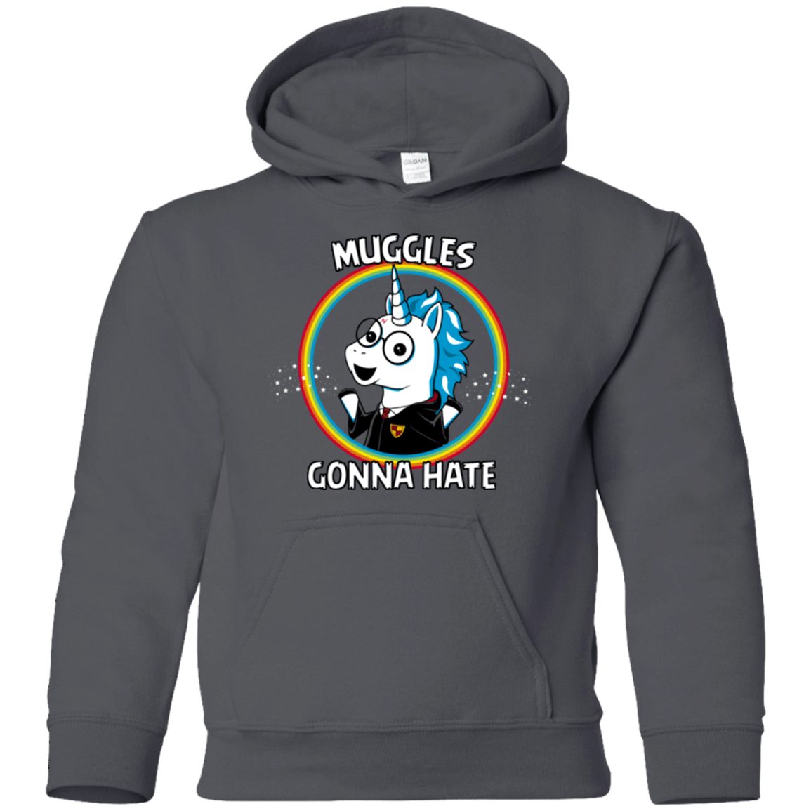 Sweatshirts Charcoal / YS Muggles Gonna Hate Youth Hoodie
