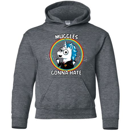Sweatshirts Dark Heather / YS Muggles Gonna Hate Youth Hoodie