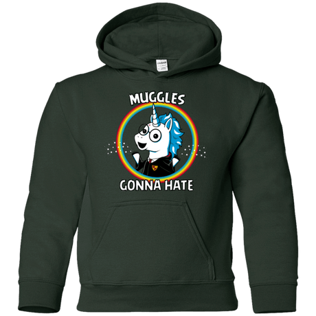 Sweatshirts Forest Green / YS Muggles Gonna Hate Youth Hoodie