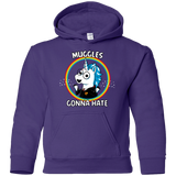 Sweatshirts Purple / YS Muggles Gonna Hate Youth Hoodie