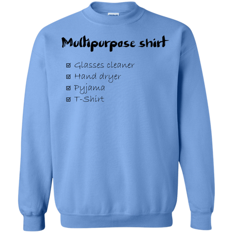 Sweatshirts Carolina Blue / Small Multipurpose Shirt Crewneck Sweatshirt
