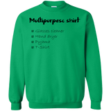 Sweatshirts Irish Green / Small Multipurpose Shirt Crewneck Sweatshirt