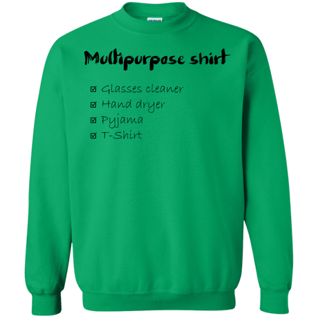 Sweatshirts Irish Green / Small Multipurpose Shirt Crewneck Sweatshirt
