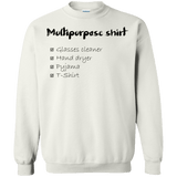 Sweatshirts White / Small Multipurpose Shirt Crewneck Sweatshirt