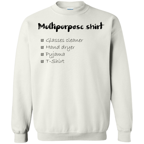 Sweatshirts White / Small Multipurpose Shirt Crewneck Sweatshirt