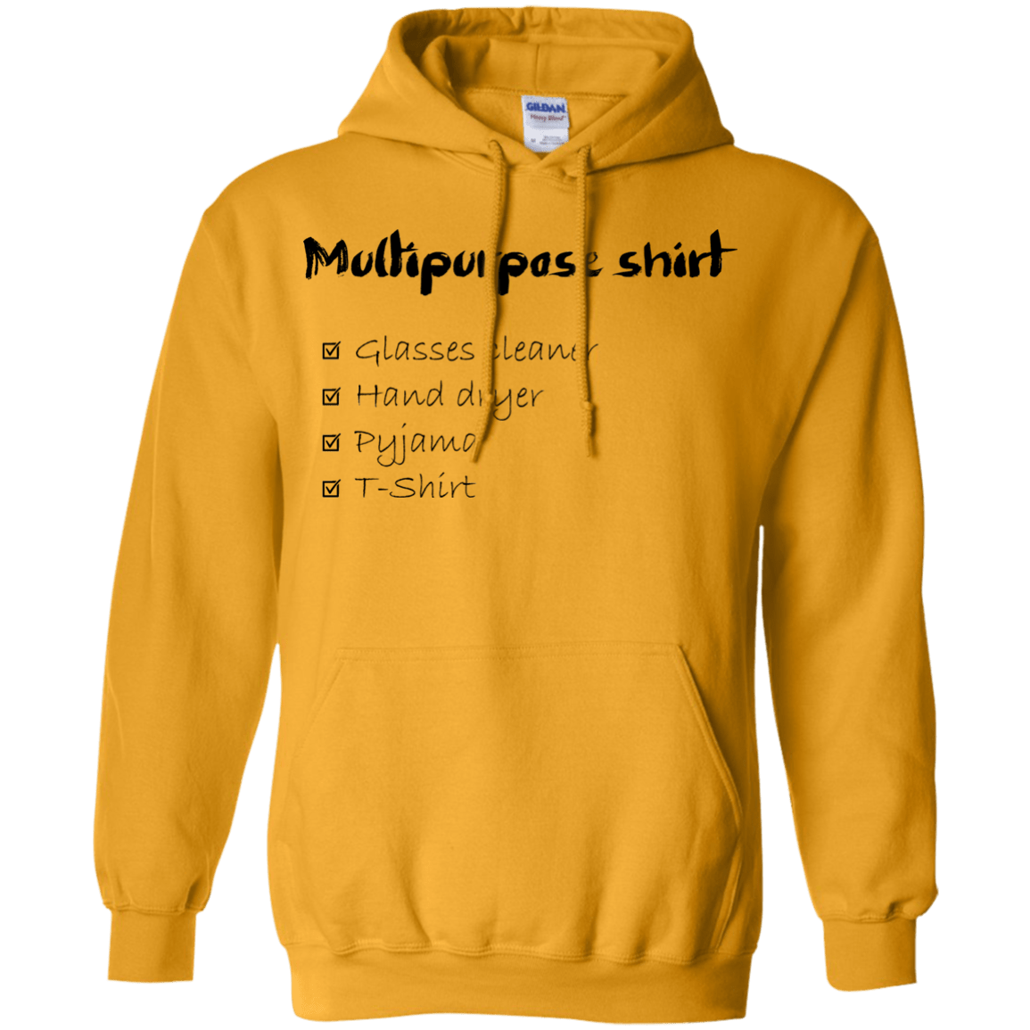 Sweatshirts Gold / Small Multipurpose Shirt Pullover Hoodie