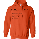 Sweatshirts Orange / Small Multipurpose Shirt Pullover Hoodie