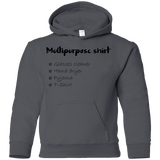 Sweatshirts Charcoal / YS Multipurpose Shirt Youth Hoodie