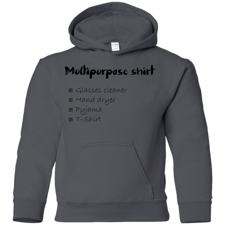 Sweatshirts Charcoal / YS Multipurpose Shirt Youth Hoodie
