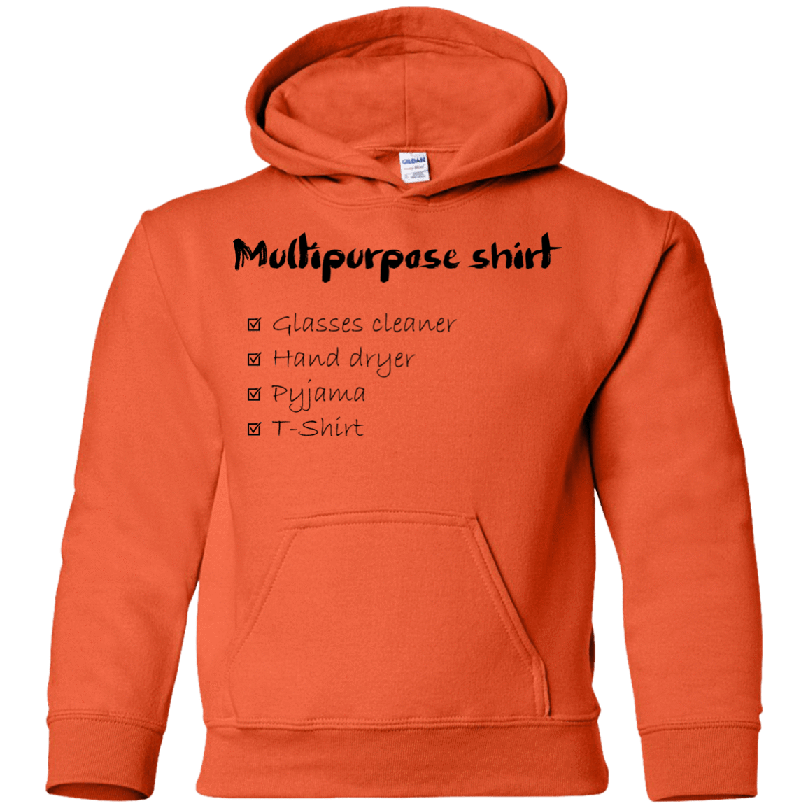 Sweatshirts Orange / YS Multipurpose Shirt Youth Hoodie