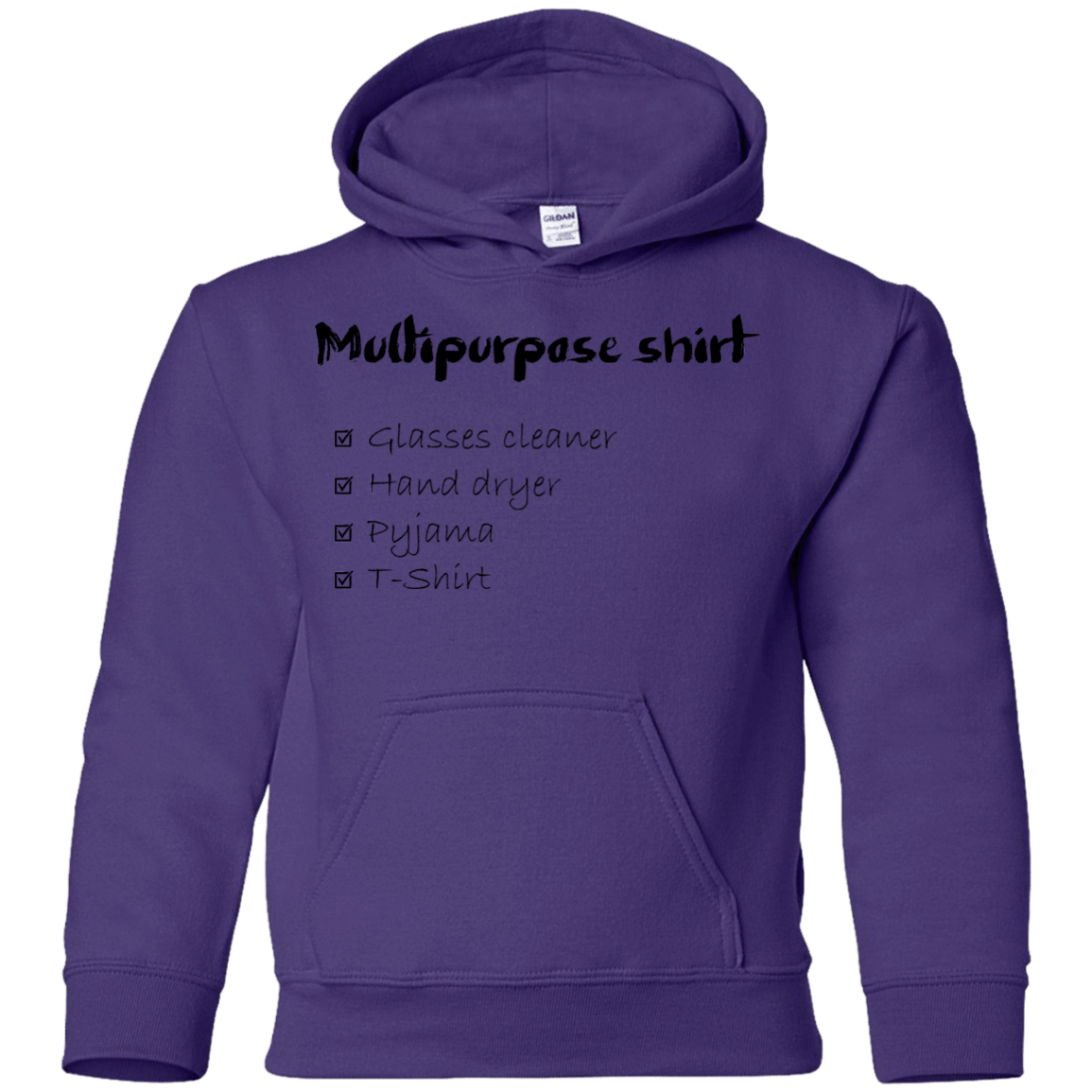 Sweatshirts Purple / YS Multipurpose Shirt Youth Hoodie