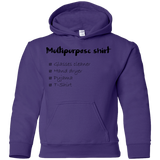 Sweatshirts Purple / YS Multipurpose Shirt Youth Hoodie