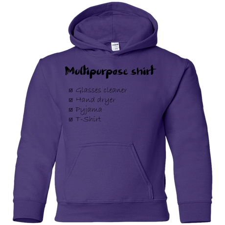 Sweatshirts Purple / YS Multipurpose Shirt Youth Hoodie