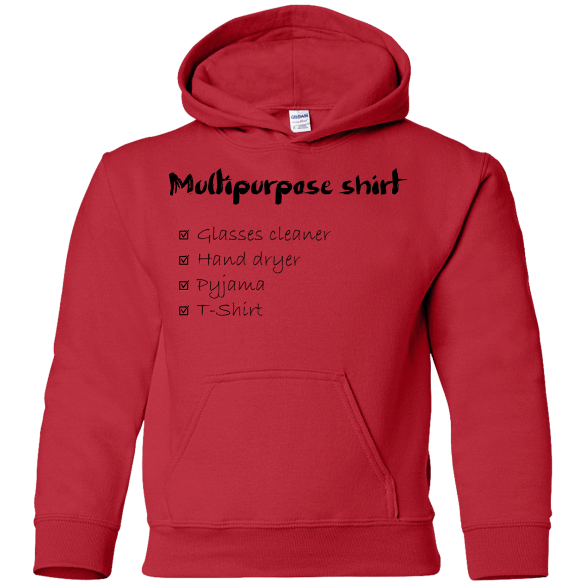 Sweatshirts Red / YS Multipurpose Shirt Youth Hoodie