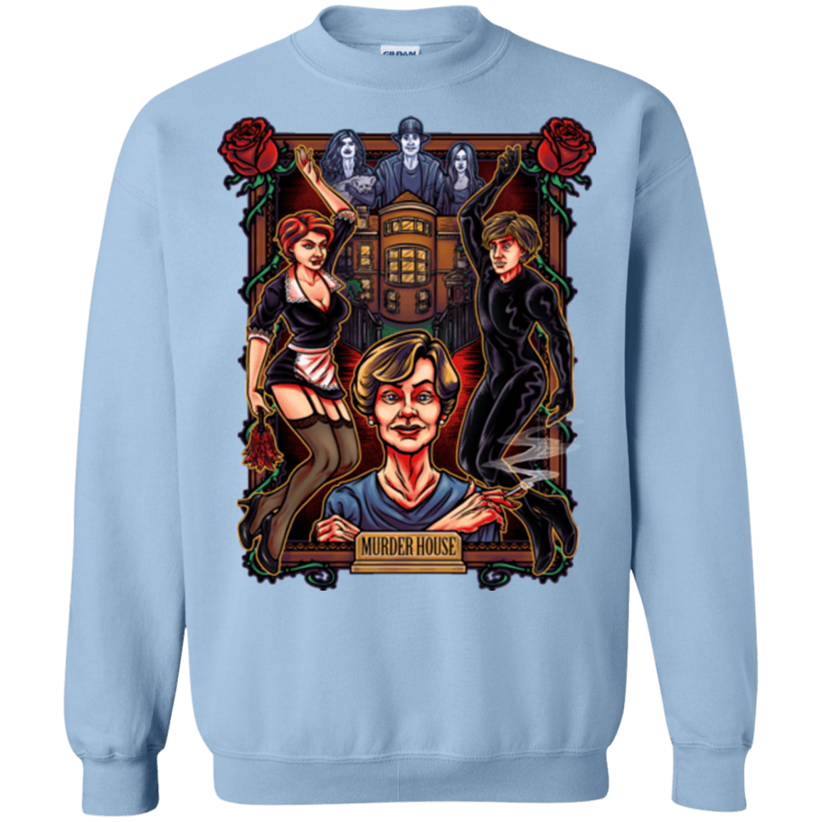 Sweatshirts Light Blue / Small Murder House Crewneck Sweatshirt