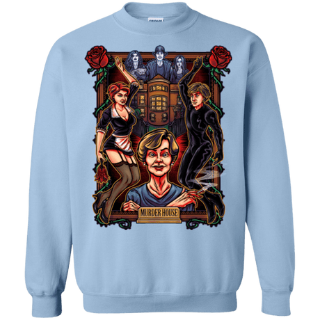 Sweatshirts Light Blue / Small Murder House Crewneck Sweatshirt