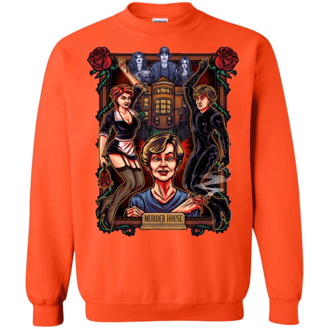 Sweatshirts Orange / Small Murder House Crewneck Sweatshirt