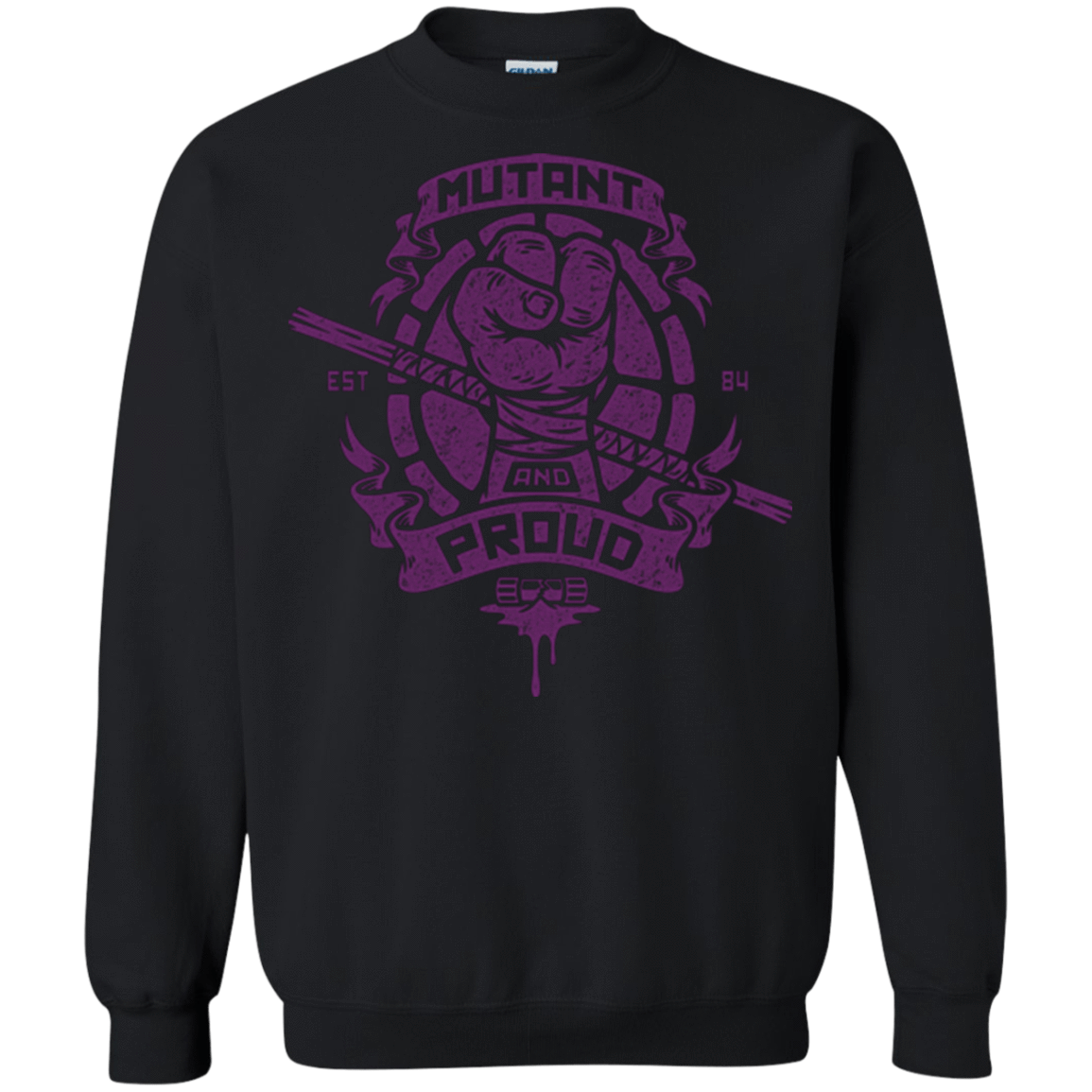 Sweatshirts Black / Small Mutant and Proud Donny Crewneck Sweatshirt
