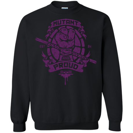 Sweatshirts Black / Small Mutant and Proud Donny Crewneck Sweatshirt