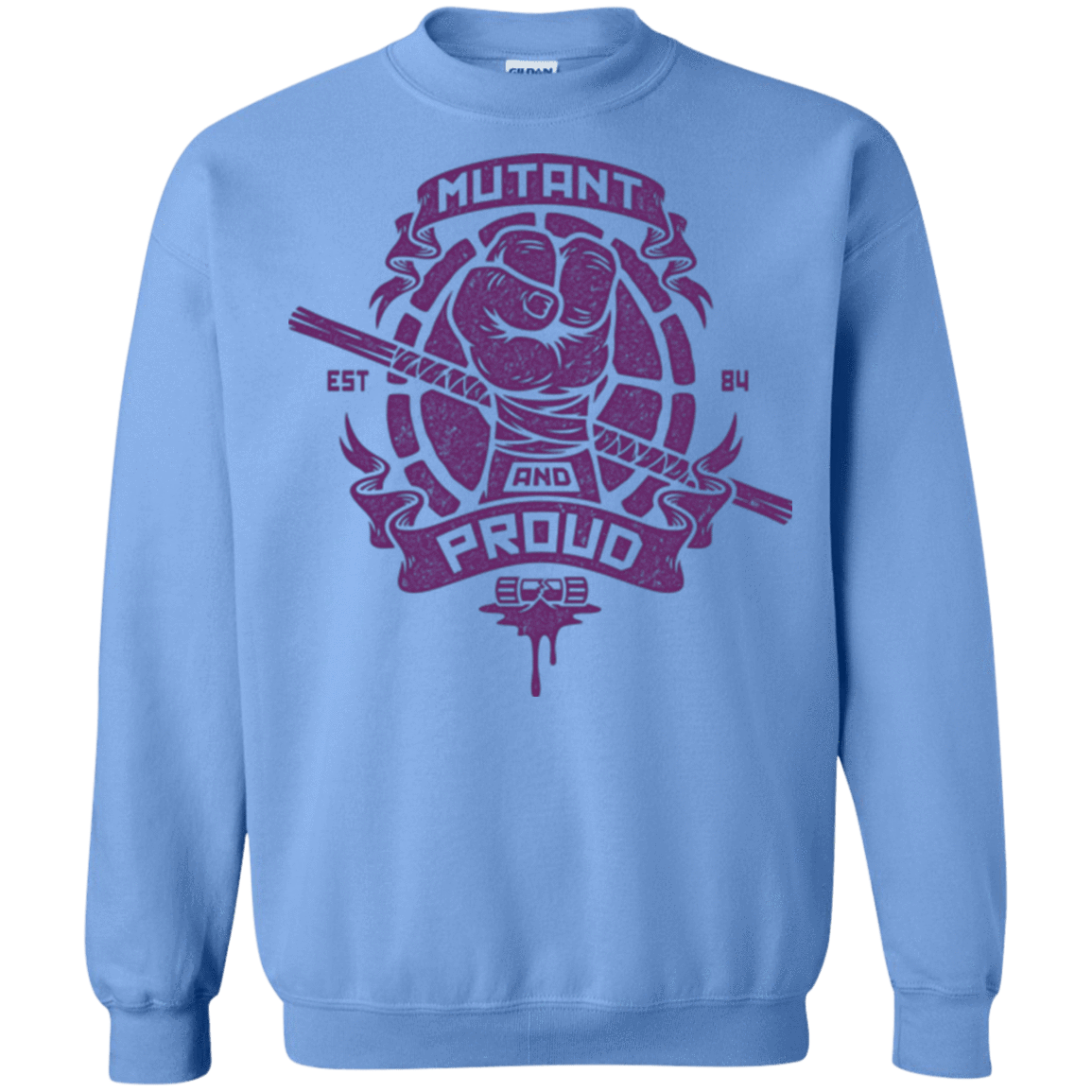 Sweatshirts Carolina Blue / Small Mutant and Proud Donny Crewneck Sweatshirt