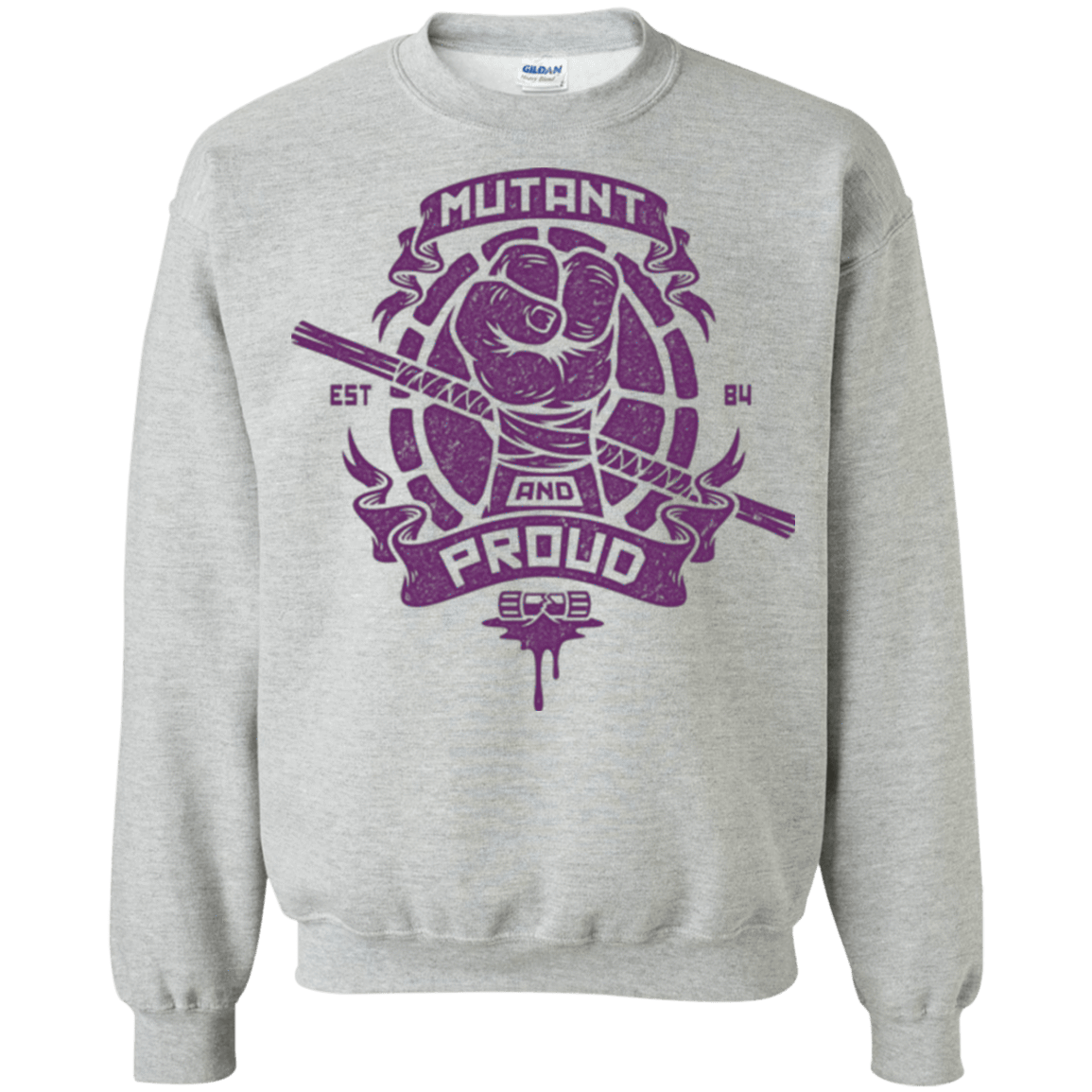 Sweatshirts Sport Grey / Small Mutant and Proud Donny Crewneck Sweatshirt