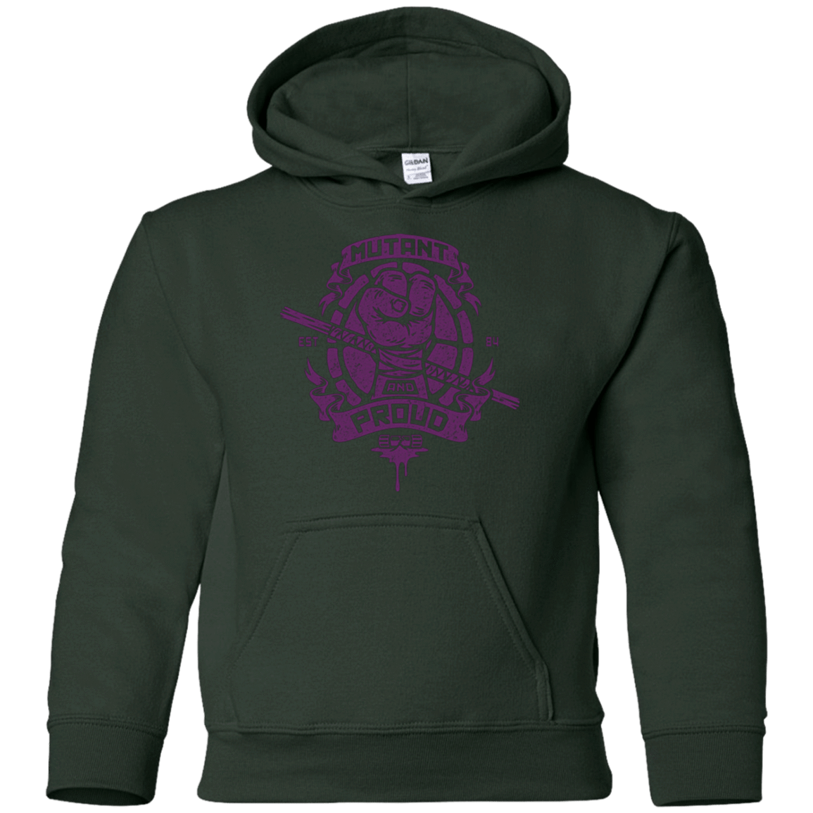 Sweatshirts Forest Green / YS Mutant and Proud Donny Youth Hoodie