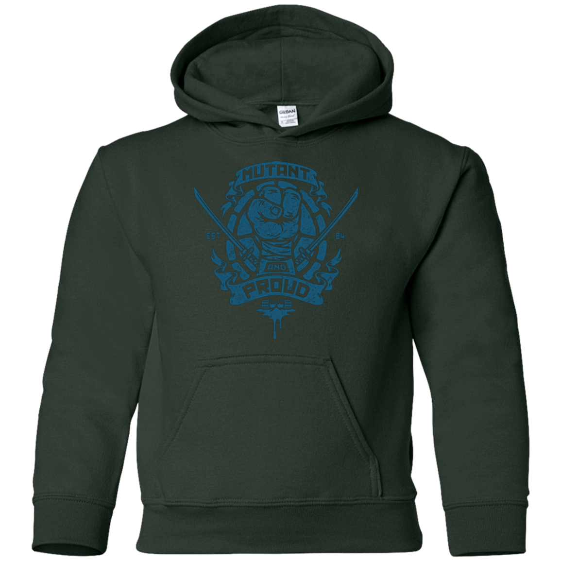 Sweatshirts Forest Green / YS Mutant and Proud Leo Youth Hoodie