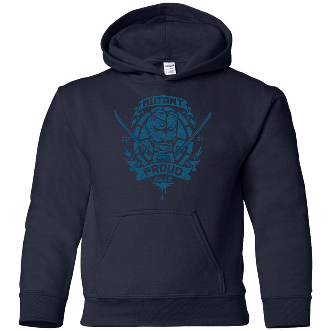 Sweatshirts Navy / YS Mutant and Proud Leo Youth Hoodie