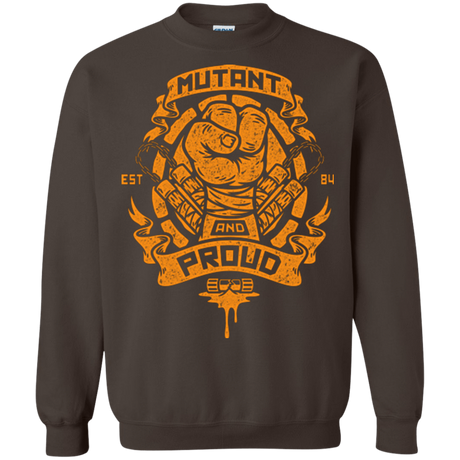 Sweatshirts Dark Chocolate / Small Mutant and Proud Mikey Crewneck Sweatshirt