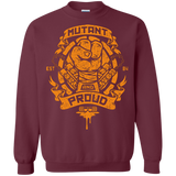 Sweatshirts Maroon / Small Mutant and Proud Mikey Crewneck Sweatshirt